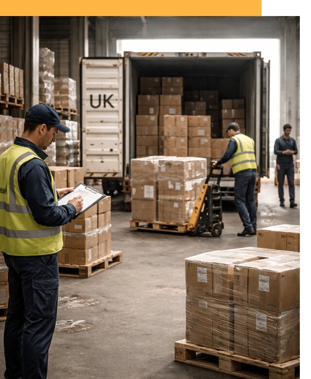 Доставка грузов из Великобритании с таможенным оформлением от 13015