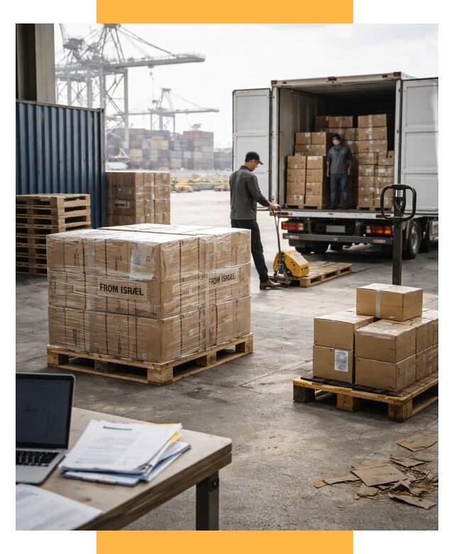 Доставка грузов из Израиля от 15618 р., логистика от СетСервис-Брд