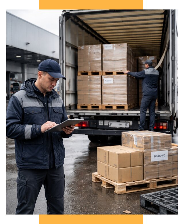 Доставка грузов из Беларуси от 15618 р. логистика СетСервис-Брд