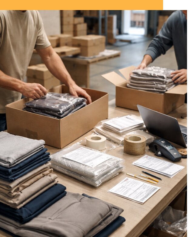 Перевозка одежды по миру от 7809 руб. с таможенным оформлением