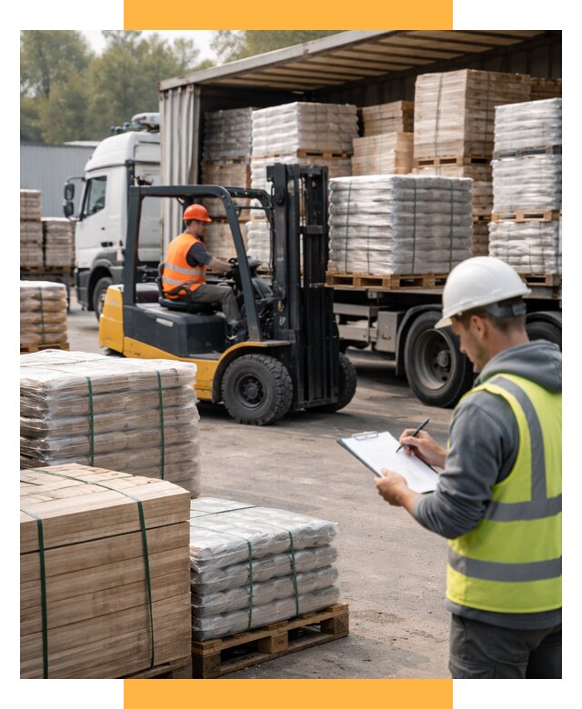 Перевозка строительных материалов от 5727 р. | СетСервис-Брд